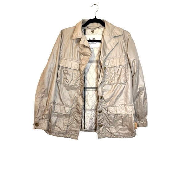 NEW Coach Utility Lightweight Quilted Softshell Jacket Tan Women's Size S [jb] - Picture 1 of 9